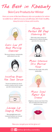 Best in Kbeauty skin care products for Winter