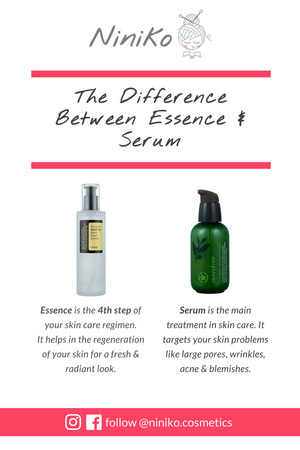 Difference between essence and serum