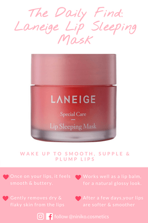 Laneige Lip Sleeping Mask Infographic